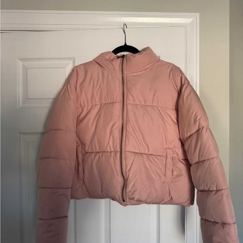 Double Zero Blush Pink Puffer Jacket